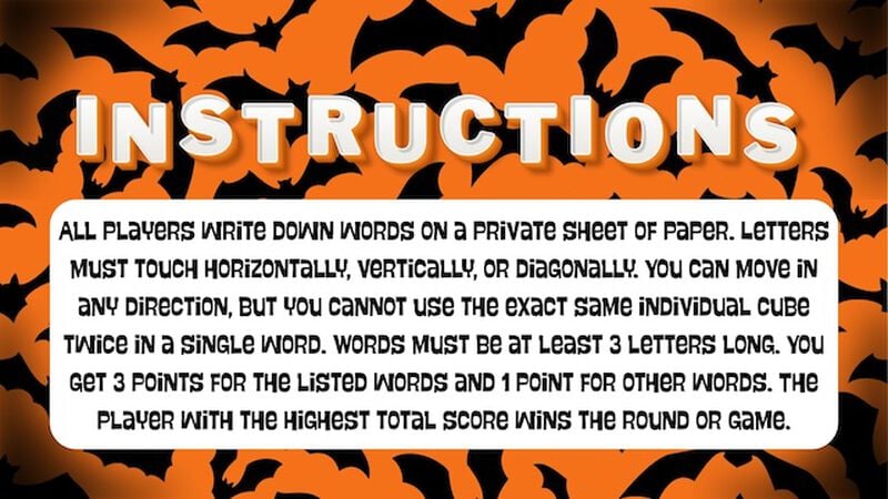 Word Find Halloween Edition